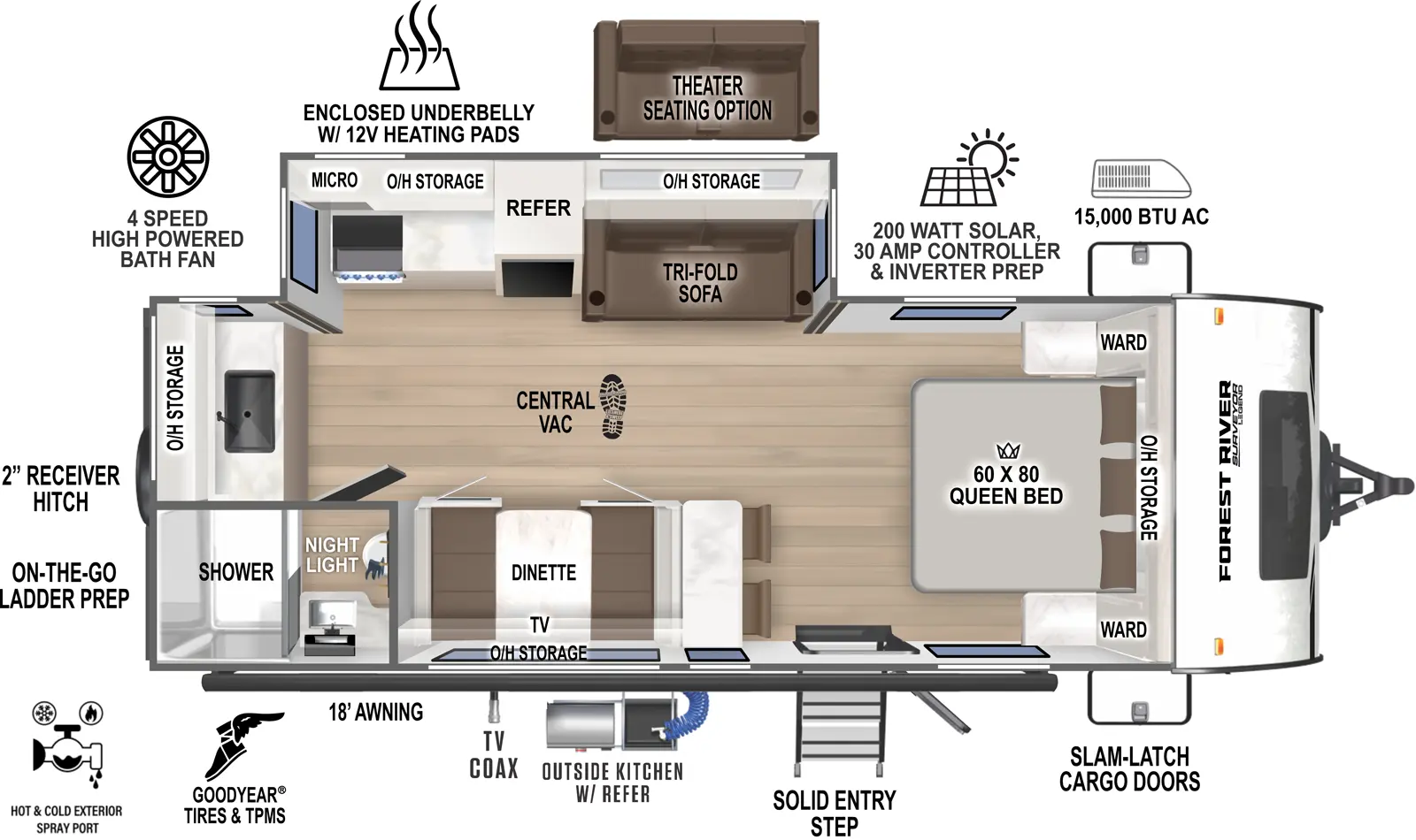 Surveyor Legend 204MKLE Floorplan